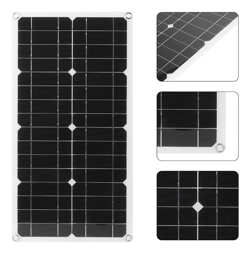 Célula Solar, Panel De 25 W, 18 V, 12 V/5 V, Doble Usb, Ip65