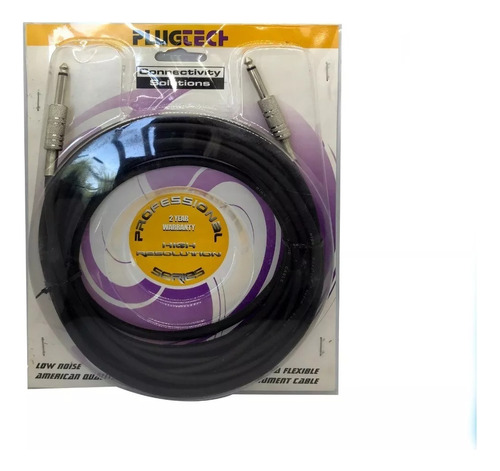 Cable Plugtech Plug 3 Mts Guitarra Eléctrica Bajo Pro