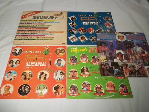 Lp Vinil - Especial Sertanejo - 5 Discos