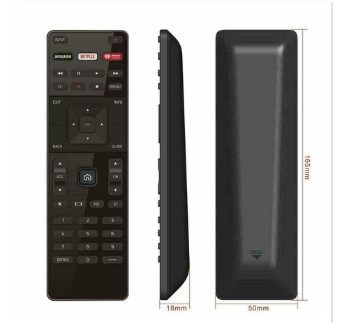 Imagen 2 de 2 de Control Remoto Vizio Smart Tv Xrt122 Amazon Netflix Iheart