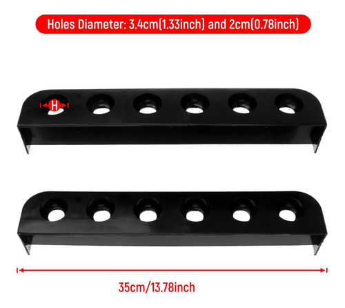 Soporte De Billar De 6 Ranuras Para Billar Snooker Stick