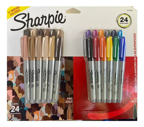 Sharpie Marcadores Fine Tierra X24 2195180