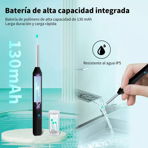 Limpiador Oidos Cámara Quita Cerilla Inteligente Endoscopio