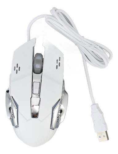 Ratones Rgb Para Juegos, Con Cable, Retroiluminados, 4 Dpi A