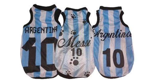 Camiseta Argentina Sin Mangas Para Perros Talle 6 Maxscotas 