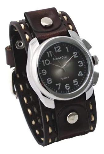 Nemesis Unisex 091kdtb Reloj Elegante Con Correa De Piel Deg