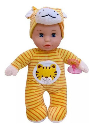 Muñeco Bebe Niñas Mi Baby Sonido Felpa Juguete Pijama Tigre