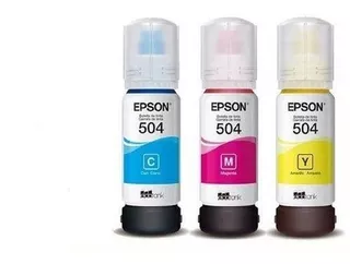 Kit Tinta Original Epson L6161 L4150 L6191 L6171 T504 03 Cor