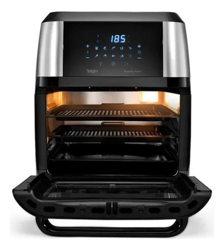 Fritadeira E Forno Elétrico Elgin Oven 12l 4 X 1, Touch 220v Preto