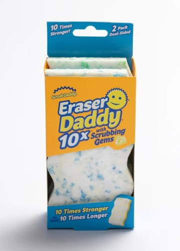 Esponja Scrub Daddy Eraser Daddy de polyester pack x 2
