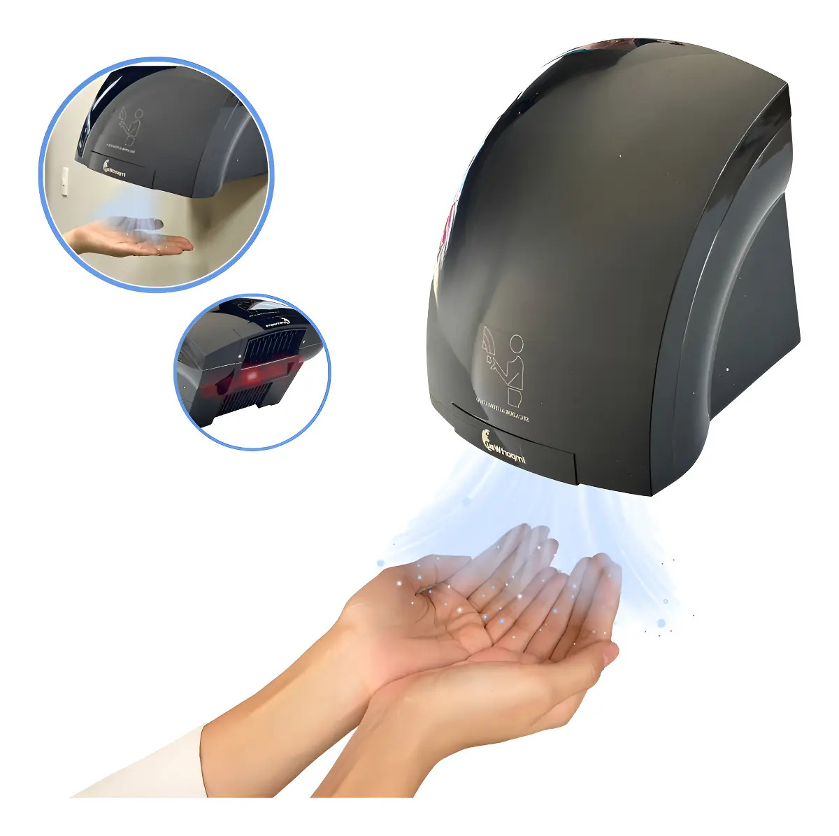 Secador Mãos Automático Sensor 12 M/s Importway