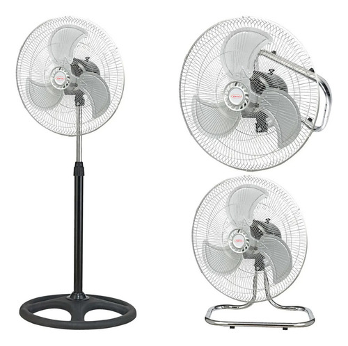 Ventilador De Pie  3 En 1 Aspas Metálicas 