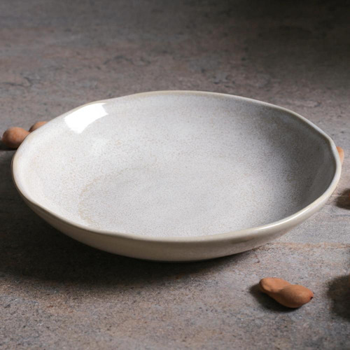 Jogo 6 Pratos Fundo Bio Latte Avant Garde Hondo Ø25CM 1100ML PORTO BRASIL