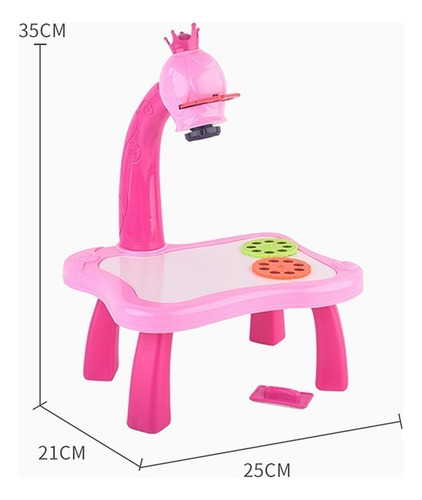Mesa De Dibujo Y Pintura Con Proyector Y Música Para Niños