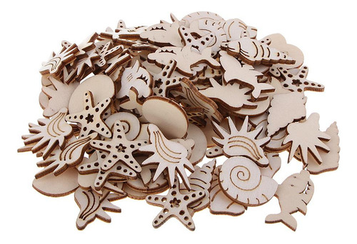 Imagen 5 de 10 de Colgantes De Madera Decoración Bricolaje Artesanía De