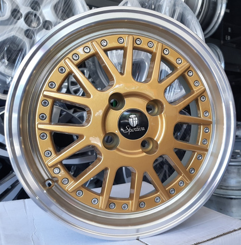 Llanta Sportiva Gold R15 (4x100) Vw Chevrolet Renault 