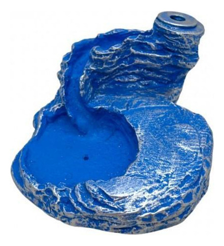 Incensario Cascata Baixa 4,5 Cm Universal Azul Claro