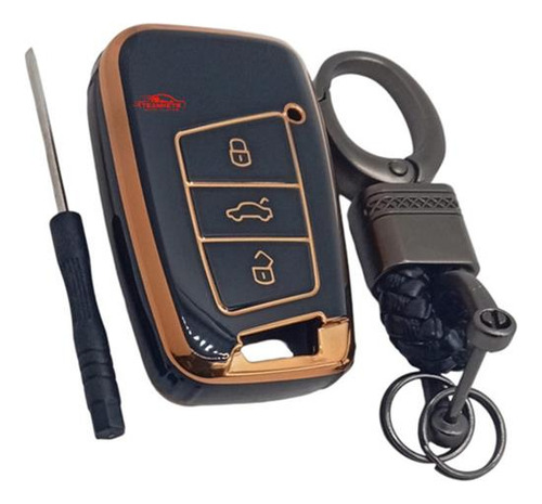 Funda Llave Vw Tiguan Nivus Tcross Taos Virtus Jetta A7 Tpu
