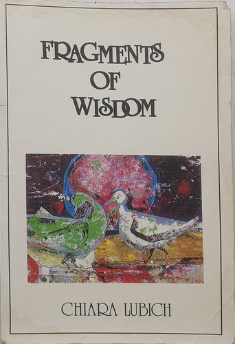 Livro Fragments Of Wisdom - Chiara Lubich - Editora Mariapolis Trust (Usado)