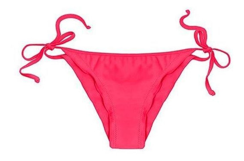 Bikini Calzón Estilo Tanga Con Amarras Rojo