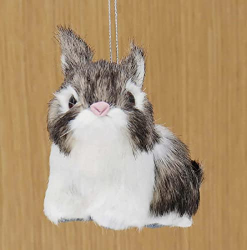 Adornos De Conejitos Peludos, Surtido De 4 Units.