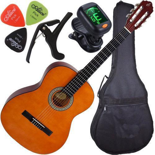Kit Violão Acústico Nylon Com Capa + Acessórios Giannini N14