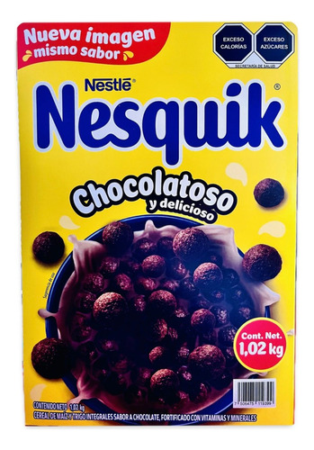 Cereal Nesquik De Chocolate Nestle Caja Con 1.02 Kg