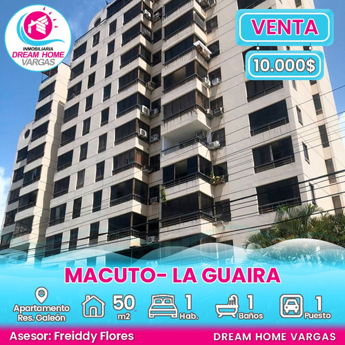  Apartamento En Venta Residencias Galeón, Sector Macuto - La Guaira 