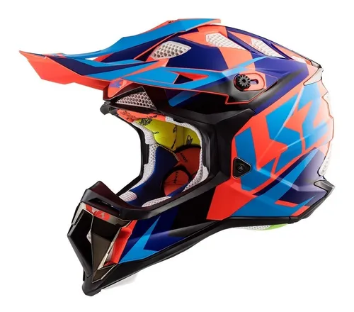 Casco Moto Cross Mx Ls2 470 Nimble Rojo Subverte Devotobikes