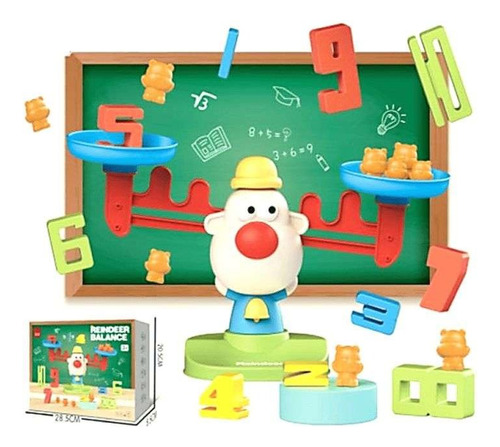 Juguete Educativo Balanza Didactica Suma Resta Juego Niños