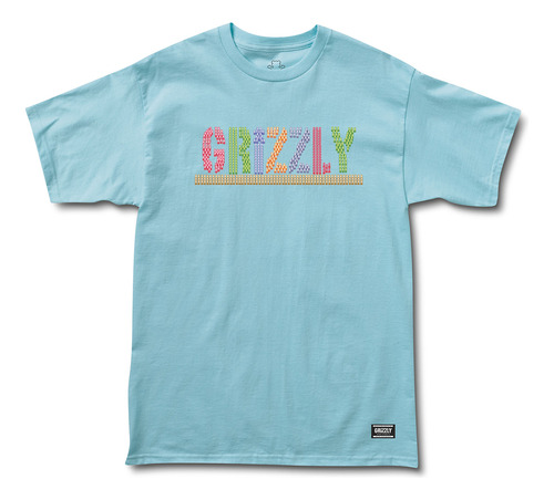 Polera Grizzly Light It Up - Celeste