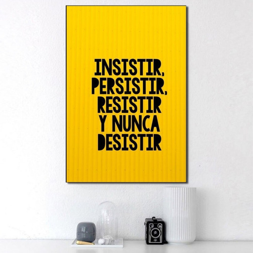 Cuadro Decorativo Frase Motivacional Superacion Canvas 30x45