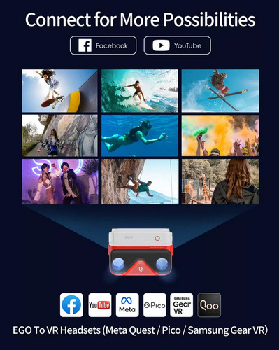 Kandao Qoocam Ego Cámara Digital 3d Vr Incluye Bateria Extra