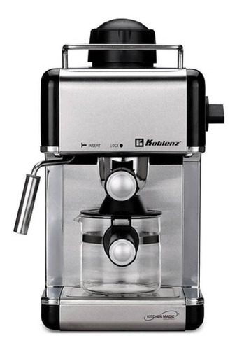 Koblenz Ckm-650 Cafetera Expreso De 3.5 Bares Y Espumador Negro/acero Inoxidable