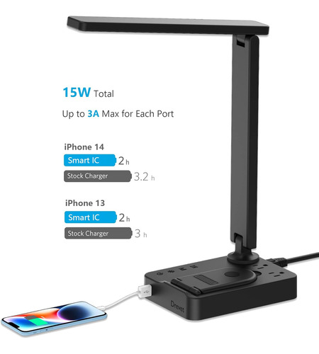 Lámpara Led Escritorio Inalámbrica 3 Modos