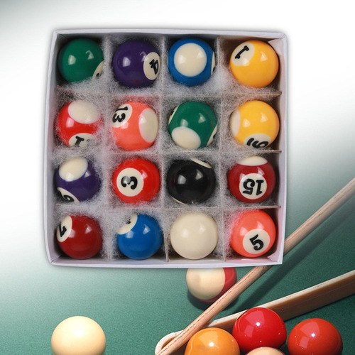 Juego De Mini Bolas De Mesa De Billar De 16 Piezas, Juego