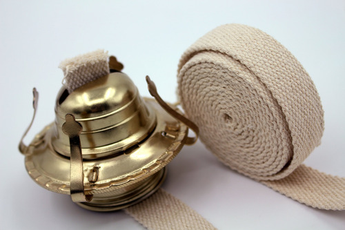 Rollo De Mecha Para Lámpara De Aceite Mate, 1,27 Cm, Algodón