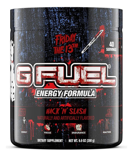 G Fuel Friday 13th Hack N Slash - Polvo Energetico, Sin Azuc