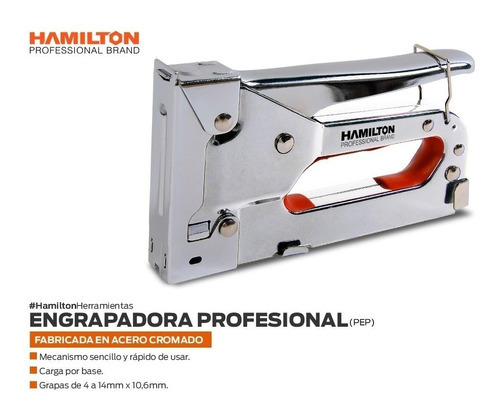 Engrampadora Metalica Manual Prof 4 A 14mm + 400 Pep
