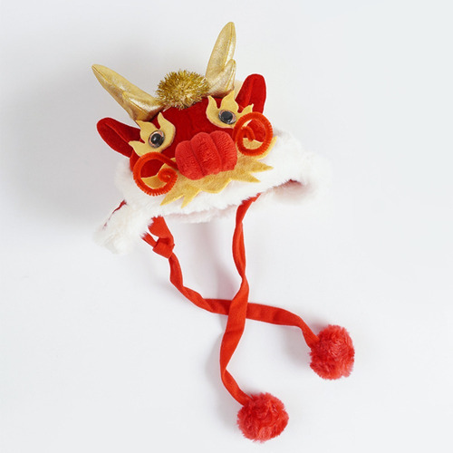 Sombrero De Dragón Para Mascotas, Estilo Año Nuevo Chino, So