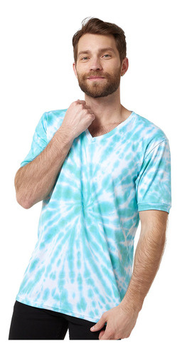 Camiseta Tie Dye Hombre Cuello V Santana 