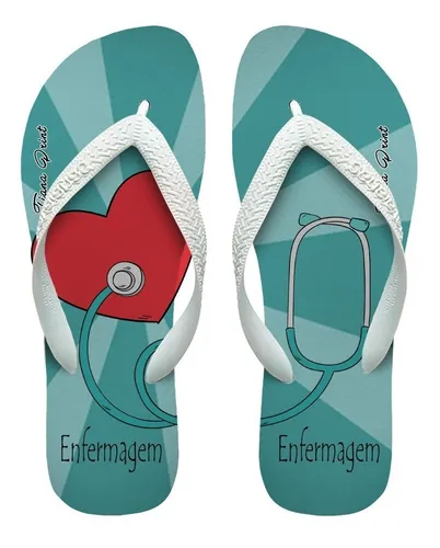 Sandalias hotsell personalizadas enfermagem