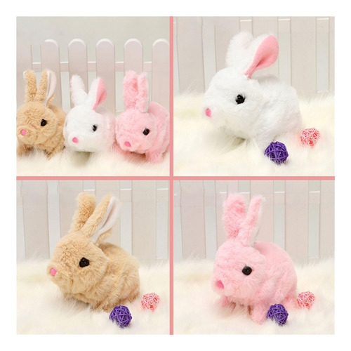 Conejo Eléctrico Peluche, Simulación De Conejito, Mascota