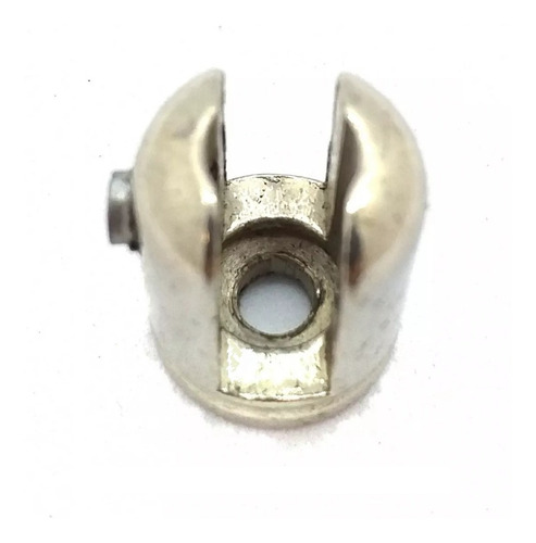 Soporte Para Vidrio Z Niquelado 6 Mm Excelente Calidad Zamak