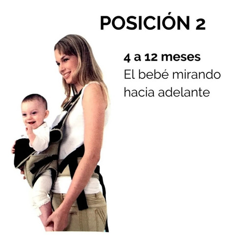 Imagen 9 de 10 de Mochila Portabebe Mediana Reversible Reforzada Priori