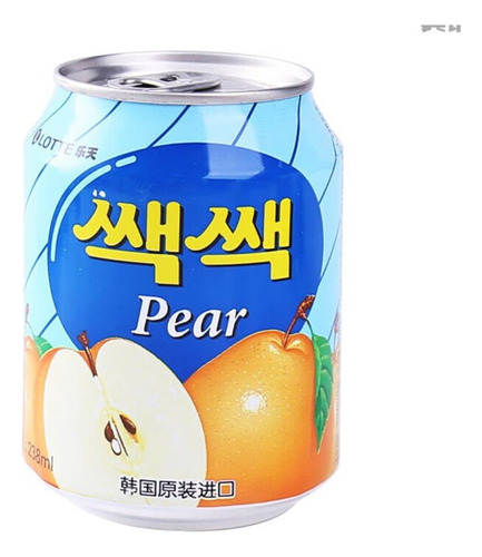 Jugo Sabor Pera Asiática - Lotte - 238 Ml. Origen Corea