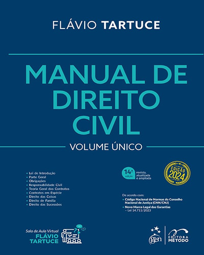 Manual De Direito Civil - Volume Único - Tartuce - Ed Atual