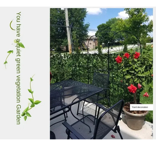 Cerca Artificial Hojas Plástico Decoración Balcónjardín 1*1m