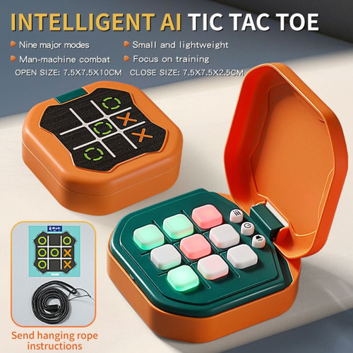 Juego De Mesa Con Rompecabezas Montessori Electrónico Tic-ta