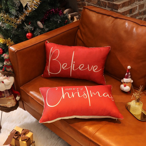 Juego De 2 Fundas De Almohada Navideñas 30 X 50 Cm